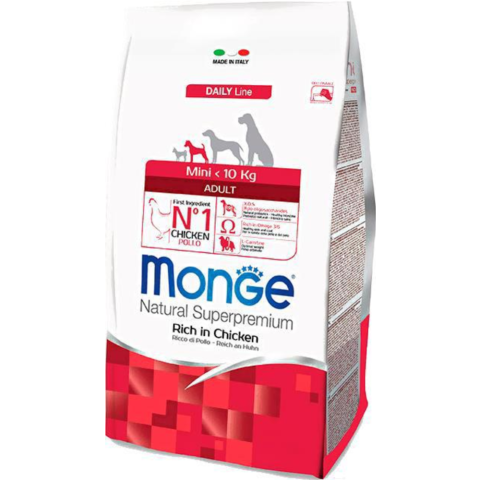 Չոր կեր շների համար «Monge Mini Adult» 1կգ