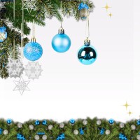 Տոնածառի խաղալիքներ N8 փիրուզագույն