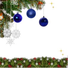 Տոնածառի խաղալիքներ N8 կապույտ