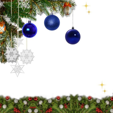 Տոնածառի խաղալիքներ N8 կապույտ