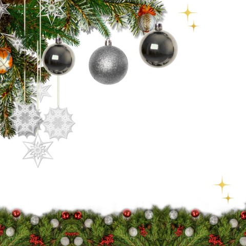 Տոնածառի խաղալիքներ N10 արծաթագույն