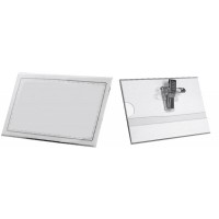 Կրծքանշան (բեյջ) ուղղահայաց Alpha քարոցով