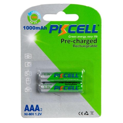 Լիցքավորվող մարտկոց Pikcell 1000 mAh, AAA,1,2V, 2 հատ