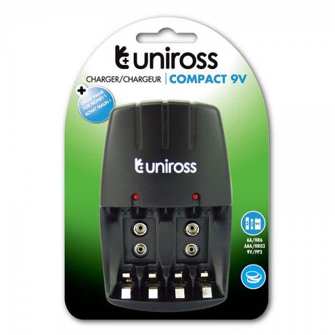 Լիցքավորման սարք Uniross Compact,  AA/AAA, 9V