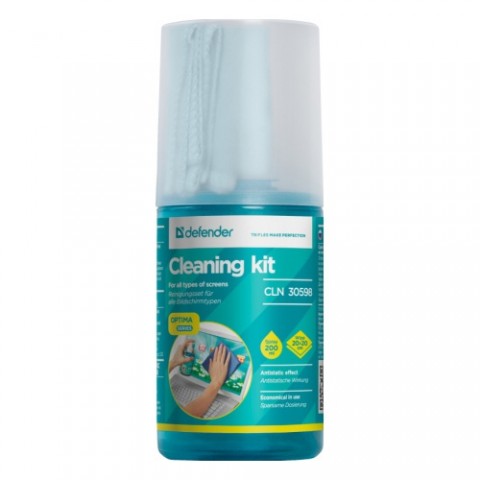 Հեղուկ մոնիտորների մաքրման համար միկրոֆիբրայով Defender 200ml.