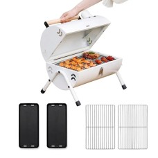 Դյուրակիր ածխային գրիլ կրկնակի կապույրով