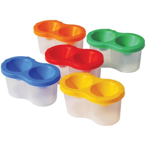 Ջրաներկի բաժակ պլաստիկ 2 տեղանոց