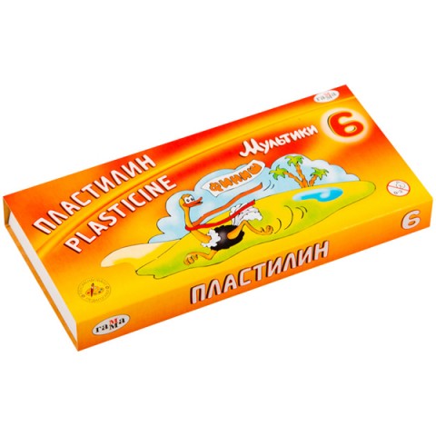 Պլաստիրին Гамма 6 գույն