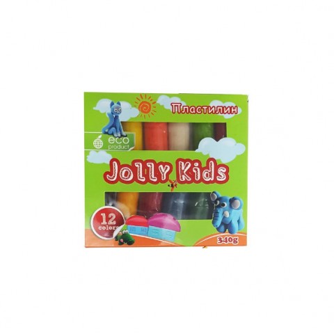Պլաստիրին մանկական սննդային 12 գույն