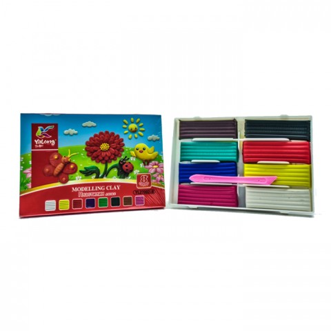 Պլաստիրին Yalong 8 գույն