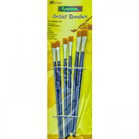 Վրձին Conzn 6 հատ ակրիլ կապույտ