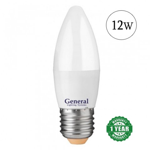 Լամպ լուսադիոդային (LED) մոմիկ 12W E27 General 