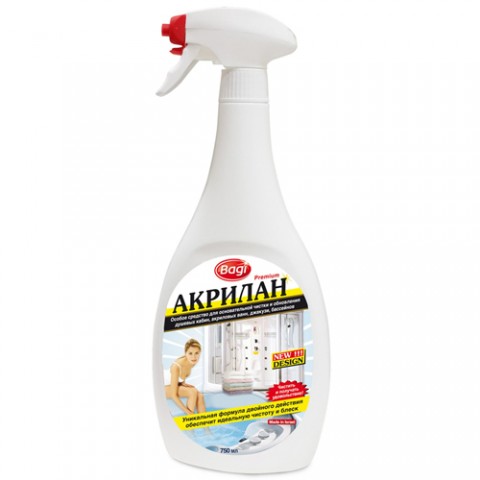 Լոգախցիկի և լոգարանի մաքրող միջոց Баги Акрилан 750 մլ․