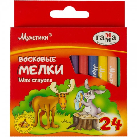 Յուղամատիտներ Гамма, 24 գույն