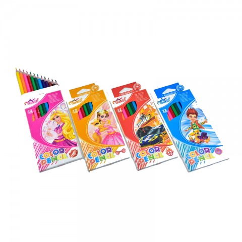 Գունավոր մատիտներ Yalong Violin, 12 գույն