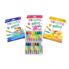 Յուղամատիտներ Yalong, 18 գույն