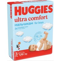 Տակդիր տղա երեխաների համար Huggies ultra comfort N3 (5-9 կգ) 94 հատ