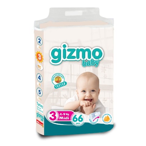 Տակդիր Gizmo N3 (4-9կգ) 66 հատ