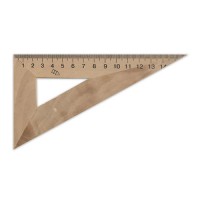 Քանոն փայտե եռանկյուն 14սմ