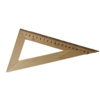 Քանոն փայտե եռանկյուն 20սմ