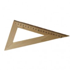 Քանոն փայտե եռանկյուն 20սմ