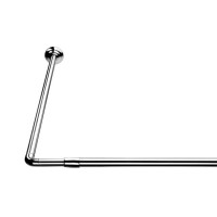 Վարագույրի ձող լոգարանի համար մետաղական 80x80x80սմ