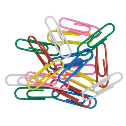 Ամրակ մետաղական գունավոր 33մմ  100 հատ