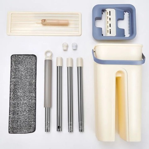 Մաքրման հավաքածու խոզանակ քամիչով և դույլով 